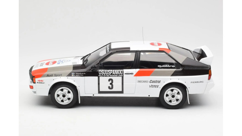 Audi Quattro rally spec - voiture miniature 1/18ème