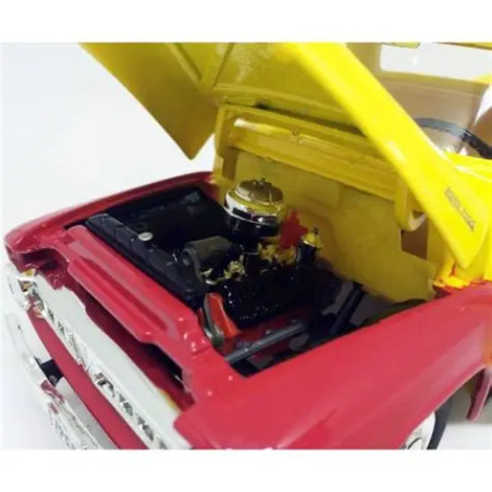 Greenlight 12983 Ford F100 Shell Oil pickup - capot ouvert