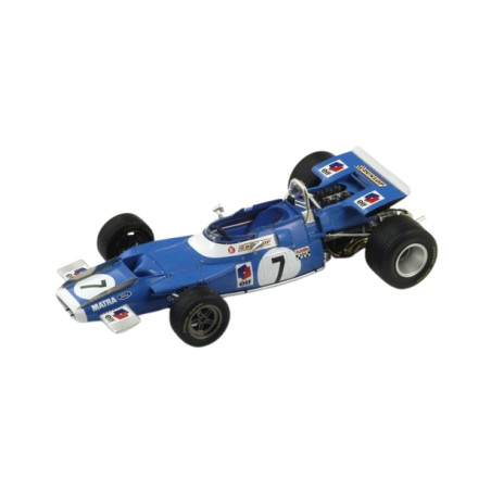 Spark 18SF001Matra F1 MS80 n°7 GP France - top shot avant droit