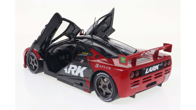 Solido 1804110 McLaren F1 GTR Short Tail – JGTC – 1996 – n°60 N.Hattori / R.Schumacher - profil arrière gauche porte ouverte
