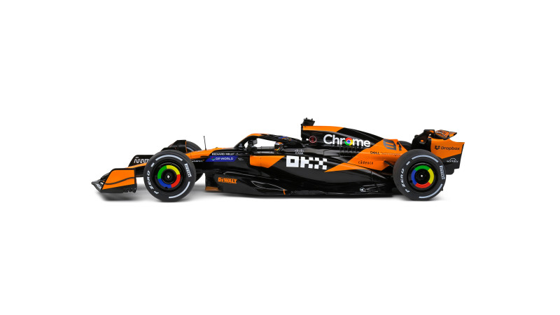 Solido 1814202 McLaren F1 Team MCL38 – AUSTRALIAN GP – 2024 – E.PIASTRI - profil gauche