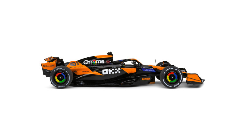 Solido 1814202 McLaren F1 Team MCL38 – AUSTRALIAN GP – 2024 – E.PIASTRI - profil droit