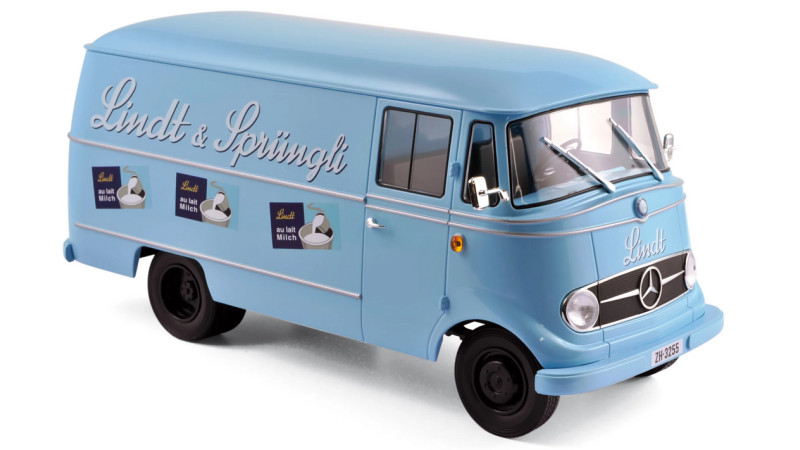 Norev 183418 Mercedes benz L319 "Lindt & sprungli" - profil droit avant