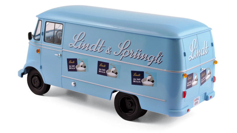 Norev 183418 Mercedes benz L319 "Lindt & sprungli" - profil gauche arrière