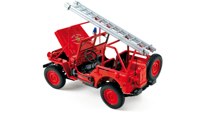 Jeep Fire department - voiture miniature 1/18ème